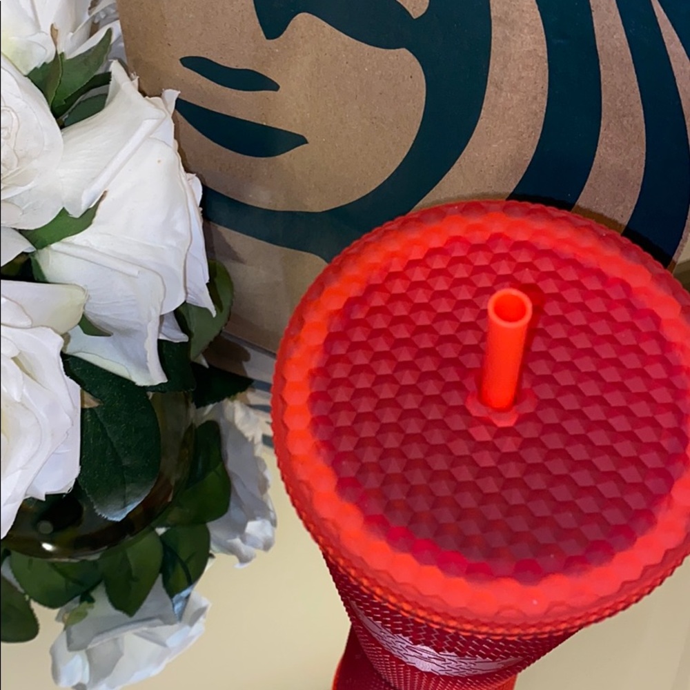 Matte Red Soft-Touch Bling Cold Cup (LAST ONE!) - Picture 3 of 5